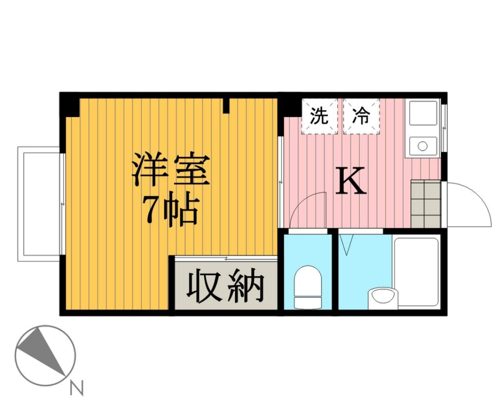クボタハウス浦島ハイツＢ 202号室 間取り