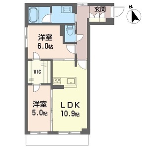 プリメーラ緑が丘 203号室 間取り