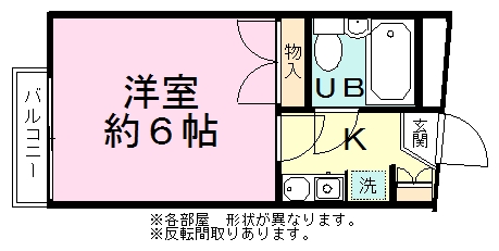 プティパピヨン 204号室 間取り
