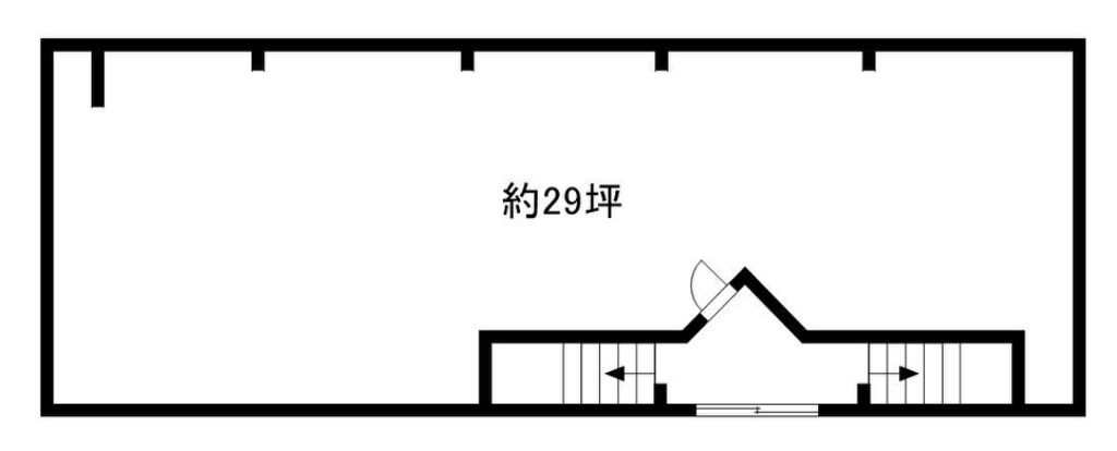 鈴木貸店舗 2F-1号室 間取り
