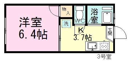 ゆうゆうハイム 203号室 間取り