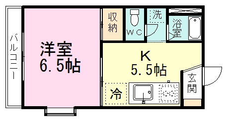 Ｍフラット 201号室 間取り