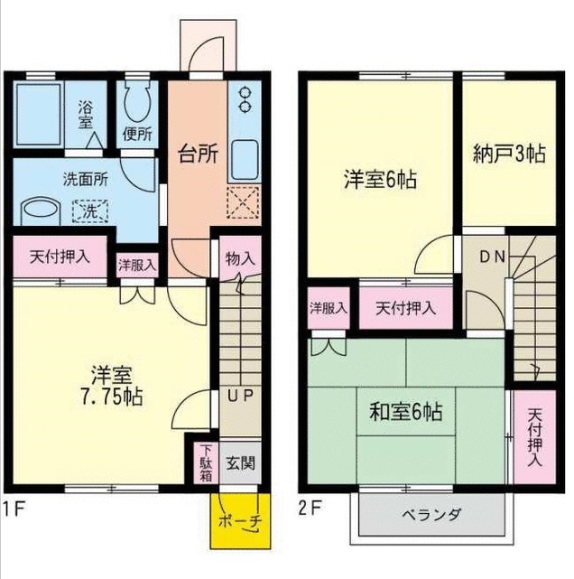 ベルパーク 103号室 間取り