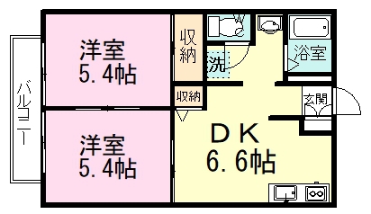 サンモール薬円台Ｂ 102号室 間取り