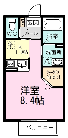 ヴィラパルク習志野台 202号室 間取り