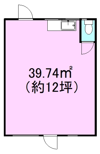 日清ビル（貸店舗・事務所） 102号室 間取り