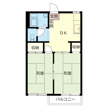 サンコート一番館 203号室 間取り