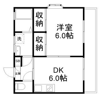さくらビル 207号室 間取り