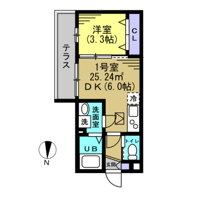 グランドソレイユ八千代台 101号室 間取り