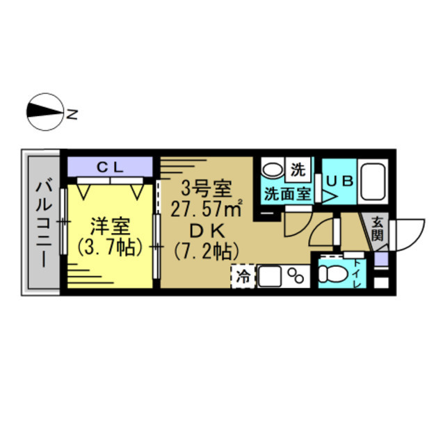 グランドソレイユ八千代台 203号室 間取り