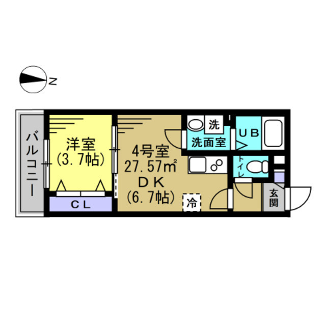 グランドソレイユ八千代台 204号室 間取り