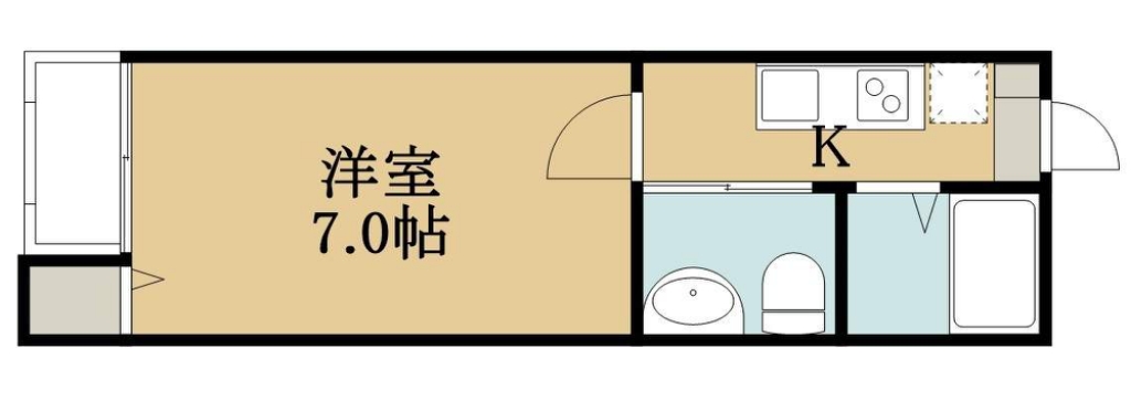 プレジール八千代台 201号室 間取り