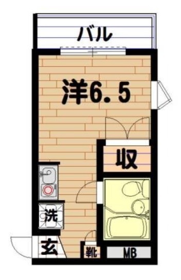 サンハイツ薬園台 201号室 間取り