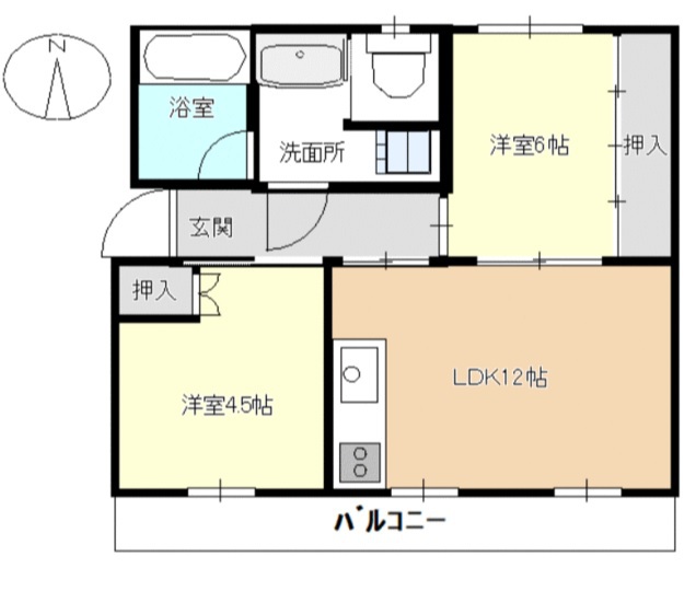 芝山団地２号棟 103号室 間取り
