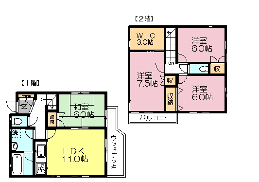 門田邸貸家 間取り