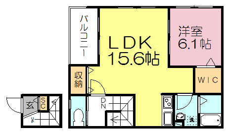メゾンＳ・Ｅ八千代台 205号室 間取り