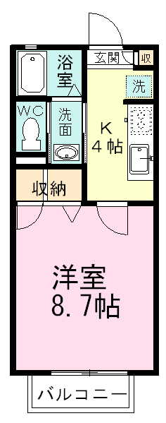 ルミエール 203号室 間取り