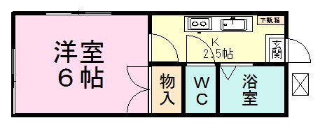 レジデンス高木 210号室 間取り