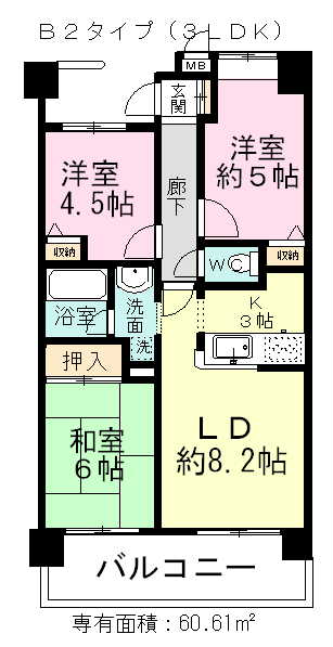 ラ・フォレ２１ 304号室 間取り