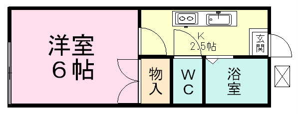 レジデンス高木 205号室 間取り
