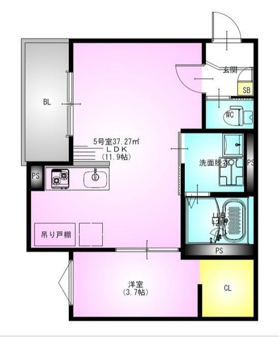 ＲＥＧＡＬＥＳＴ　緑が丘 305号室 間取り