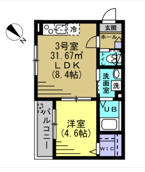 ＡＪ津田沼ＡＩＬＥ 103号室 間取り