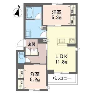 クオリスタ薬円台 301号室 間取り