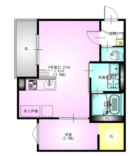 ＲＥＧＡＬＥＳＴ　緑が丘 205号室 間取り