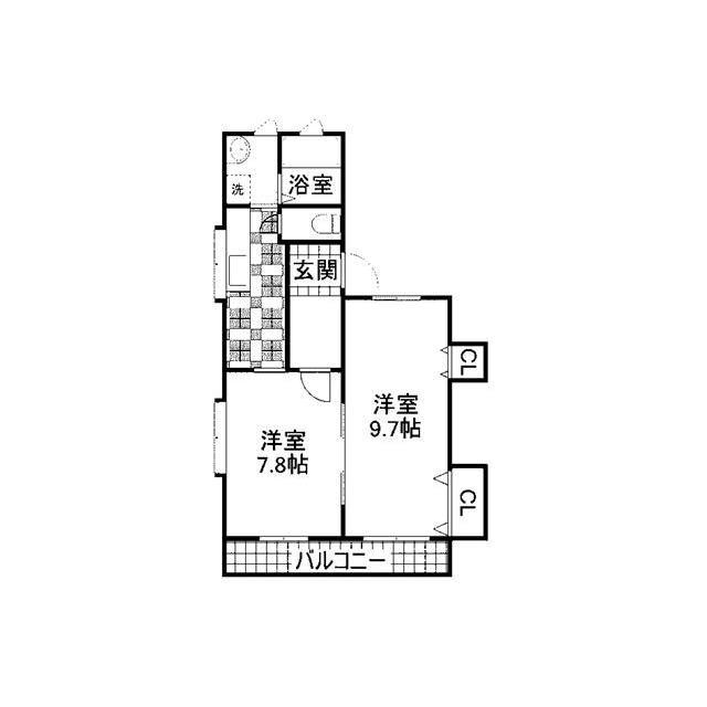 ブルーメマンション 301号室 間取り