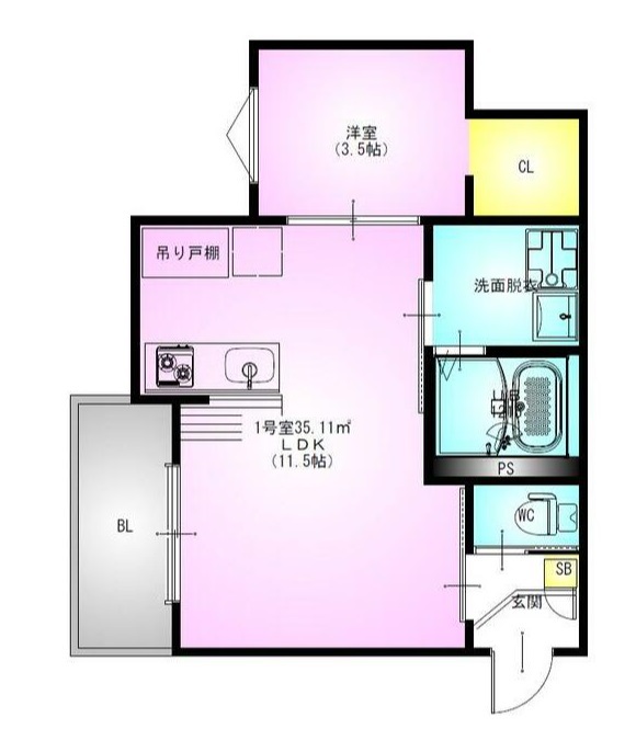 ＲＥＧＡＬＥＳＴ　緑が丘 301号室 間取り