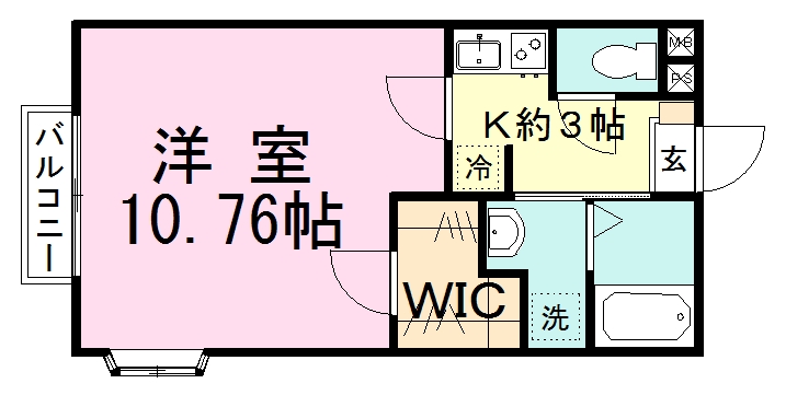 Ａｍｏｕｒ芽吹の杜 201号室 間取り