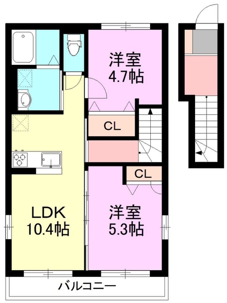 空殻Ｂ 201号室 間取り