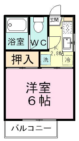 グリーンウッドＫ＆Ｓ 201号室 間取り