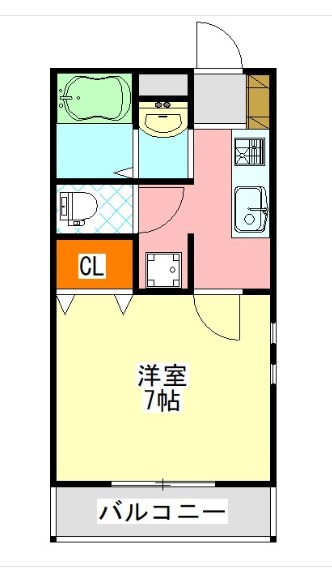 アクシア 101号室 間取り