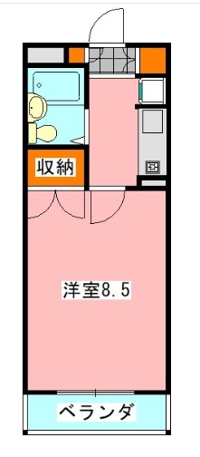 ランド津田沼（ランドツダヌマ） 203号室 間取り