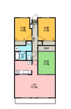 モンテ村上 703号室 間取り