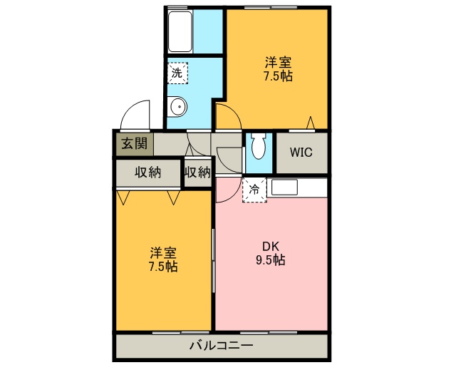 ソアール八千代中央Ⅰ 101号室 間取り