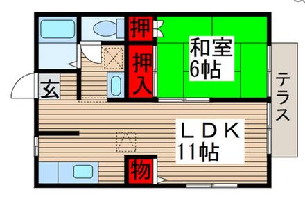 ベルグランＫ 201号室 間取り