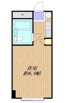 大久保ハイツＢ棟 205号室 間取り