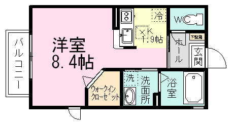 ヴィラパルク習志野台 201号室 間取り
