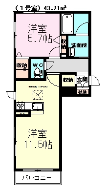 メゾン　ドゥ　アヴニール 301号室 間取り