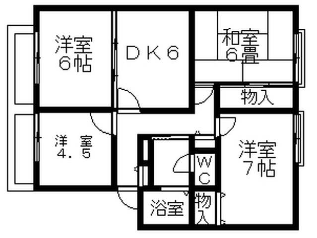 サンビレッジ船橋 I101号室 間取り