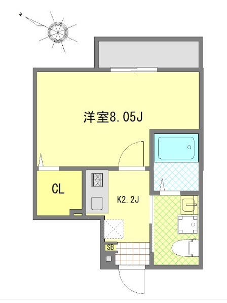 ハレマイレ・北習志野 101号室 間取り