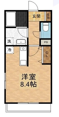 Ｖ－ｒｏｏｍ１ 308号室 間取り