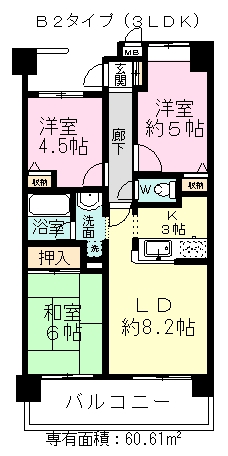 ラ・フォレ２１ 504号室 間取り