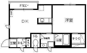 ルミエール八千代 202号室 間取り