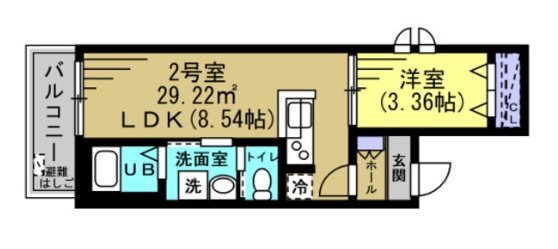ミリア北習志野 302号室 間取り