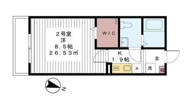 グレース北習志野 102号室 間取り