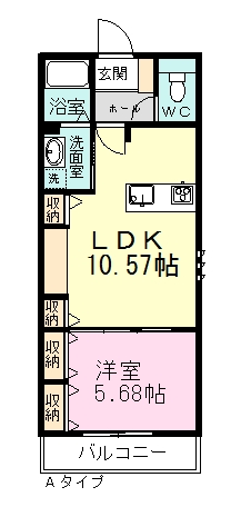 ＲｅｇａｒｏⅢ 301号室 間取り