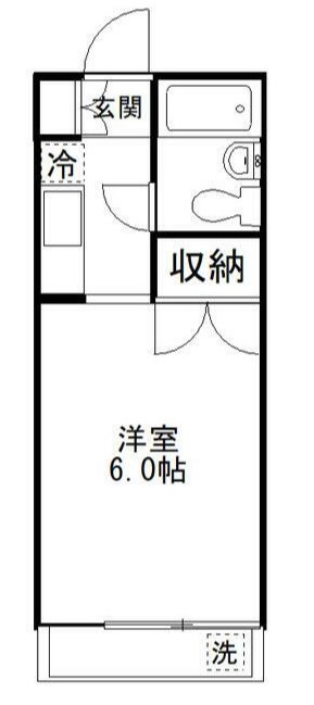 江野沢ハイツＡ 203号室 間取り